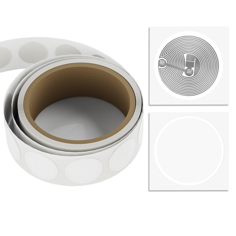 Timeskey NFC 20pcs NTAG213 NFC Tags Sticker 25mm NFC Stickers Ntag213 Chips NFC 213 Tags 144 Bytes Memory Compatible with Android iPhone and Other NFC Enabled Devices - Image 1